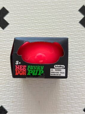 NEW Schylling NeeDoh Funky Pup Neon Pink Fidget Toy NIB